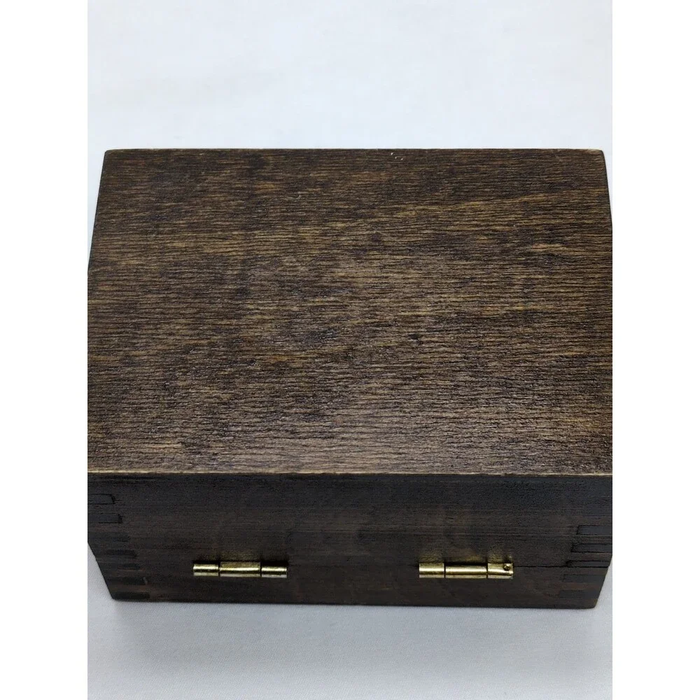 Brown Light Wooden Trinket Box 4